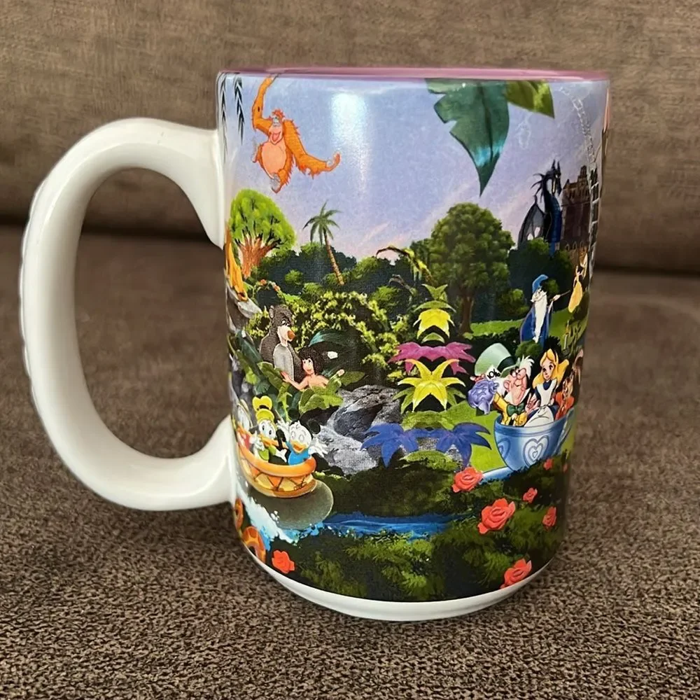 Walt Disney World 3D Four Parks One World Coffee Mug with GRANDMA Handle